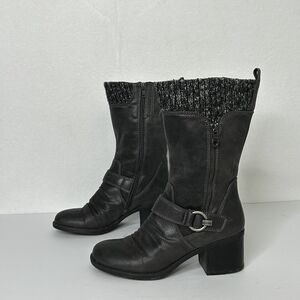 Baretrap Moto, 7, Black Ankle Boots